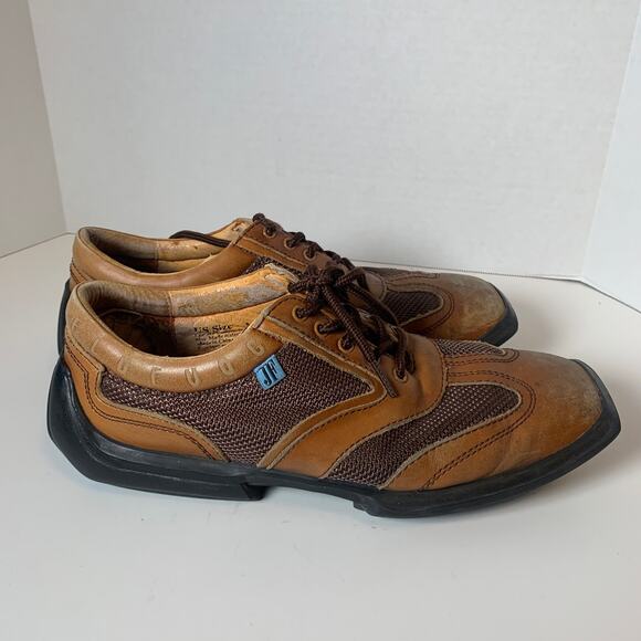 John Fluevog FUTURE ANGEL Casual Designer Sneakers Men's Size 10 M Brown - Picture 2 of 9